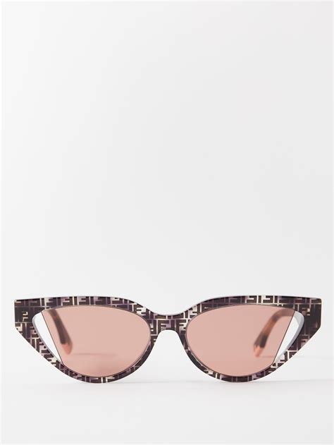 fendi cat eye sunglasses pink|fendi cat eye optical glasses.